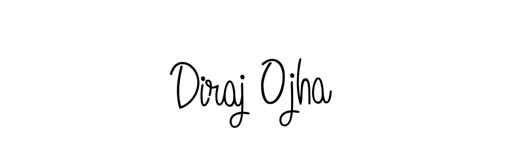 How to make Diraj Ojha signature? Angelique-Rose-font-FFP is a professional autograph style. Create handwritten signature for Diraj Ojha name. Diraj Ojha signature style 5 images and pictures png