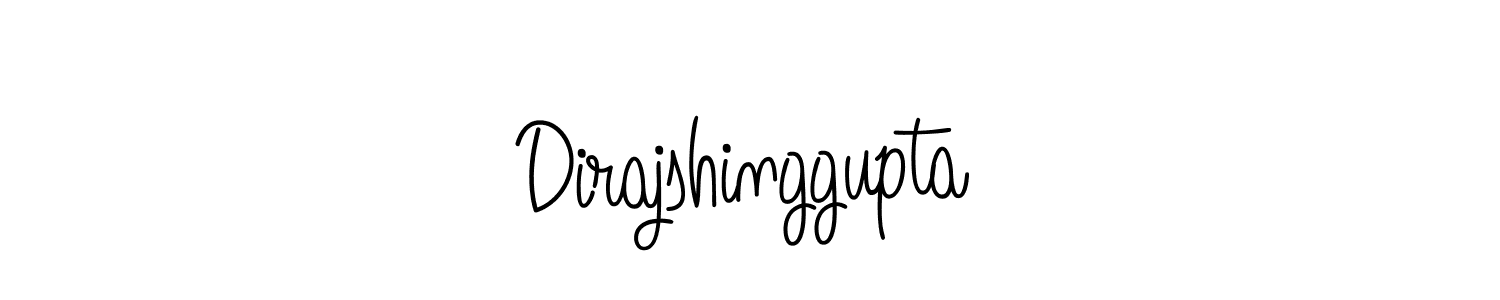 You should practise on your own different ways (Angelique-Rose-font-FFP) to write your name (Dirajshinggupta) in signature. don't let someone else do it for you. Dirajshinggupta signature style 5 images and pictures png