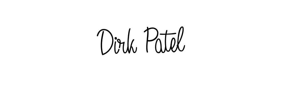 How to make Dirk Patel name signature. Use Angelique-Rose-font-FFP style for creating short signs online. This is the latest handwritten sign. Dirk Patel signature style 5 images and pictures png