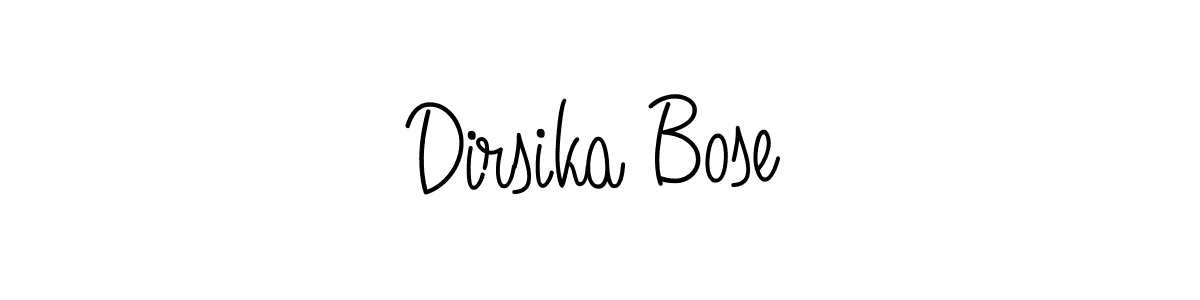 Once you've used our free online signature maker to create your best signature Angelique-Rose-font-FFP style, it's time to enjoy all of the benefits that Dirsika Bose name signing documents. Dirsika Bose signature style 5 images and pictures png