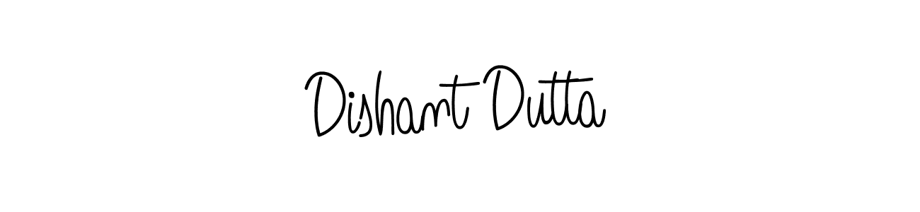 The best way (Angelique-Rose-font-FFP) to make a short signature is to pick only two or three words in your name. The name Dishant Dutta include a total of six letters. For converting this name. Dishant Dutta signature style 5 images and pictures png