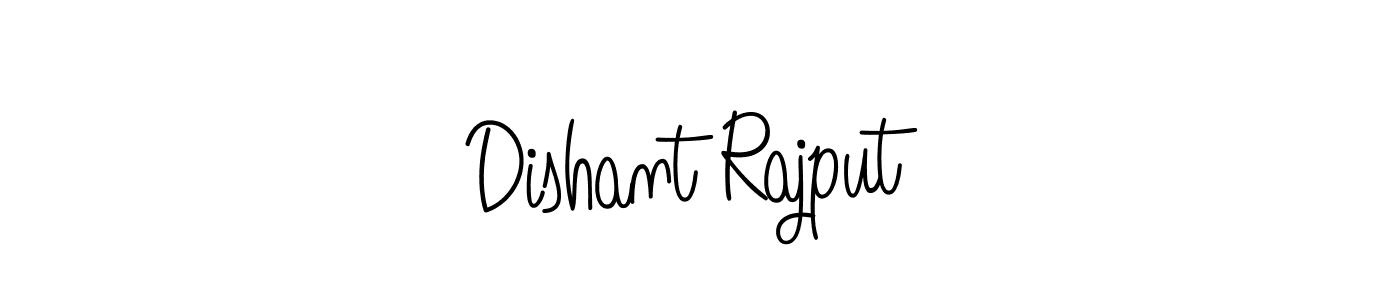 The best way (Angelique-Rose-font-FFP) to make a short signature is to pick only two or three words in your name. The name Dishant Rajput include a total of six letters. For converting this name. Dishant Rajput signature style 5 images and pictures png