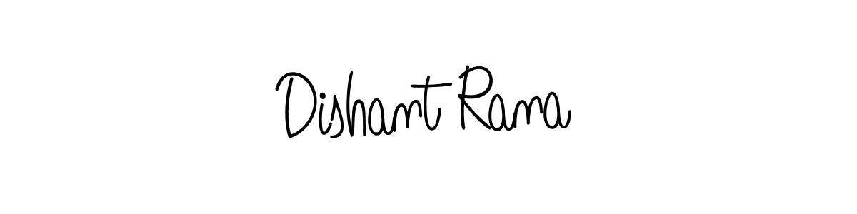 How to make Dishant Rana signature? Angelique-Rose-font-FFP is a professional autograph style. Create handwritten signature for Dishant Rana name. Dishant Rana signature style 5 images and pictures png