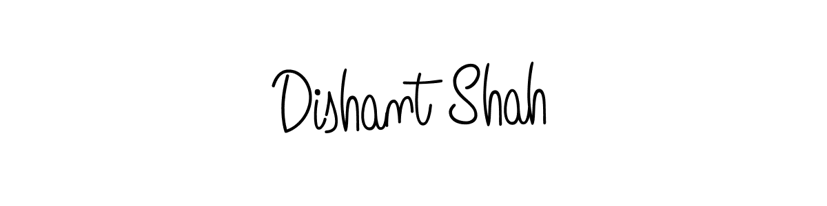 How to Draw Dishant Shah signature style? Angelique-Rose-font-FFP is a latest design signature styles for name Dishant Shah. Dishant Shah signature style 5 images and pictures png