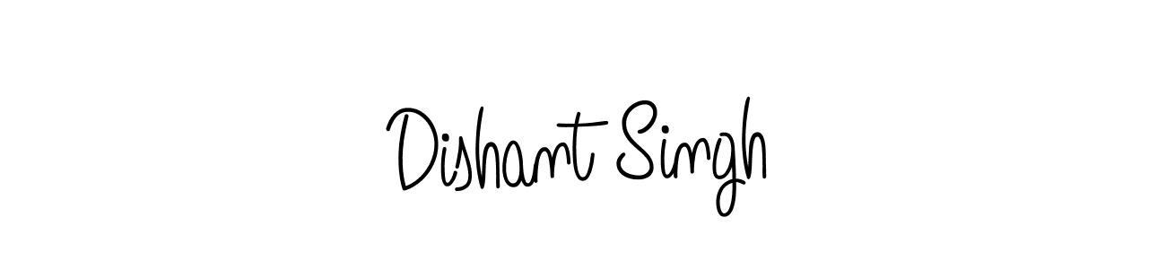 Dishant Singh stylish signature style. Best Handwritten Sign (Angelique-Rose-font-FFP) for my name. Handwritten Signature Collection Ideas for my name Dishant Singh. Dishant Singh signature style 5 images and pictures png