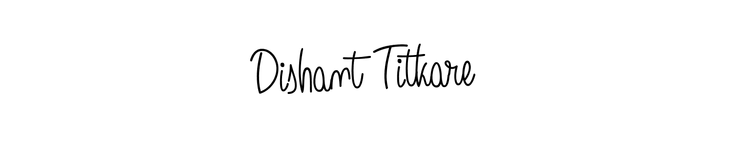 How to Draw Dishant Titkare signature style? Angelique-Rose-font-FFP is a latest design signature styles for name Dishant Titkare. Dishant Titkare signature style 5 images and pictures png