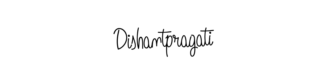 How to make Dishantpragati signature? Angelique-Rose-font-FFP is a professional autograph style. Create handwritten signature for Dishantpragati name. Dishantpragati signature style 5 images and pictures png