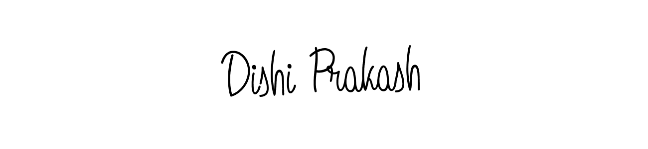 The best way (Angelique-Rose-font-FFP) to make a short signature is to pick only two or three words in your name. The name Dishi Prakash include a total of six letters. For converting this name. Dishi Prakash signature style 5 images and pictures png