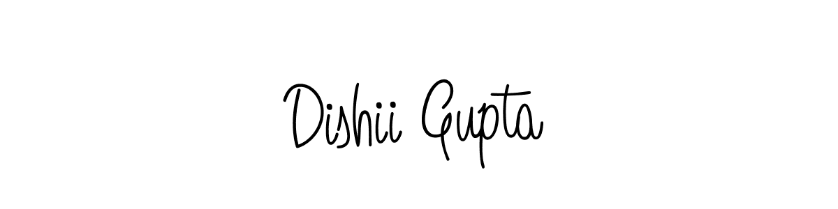How to Draw Dishii Gupta signature style? Angelique-Rose-font-FFP is a latest design signature styles for name Dishii Gupta. Dishii Gupta signature style 5 images and pictures png