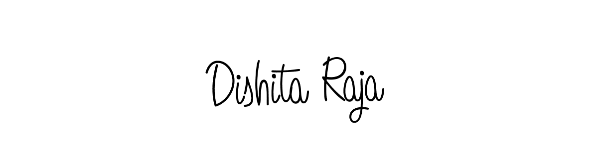 How to make Dishita Raja signature? Angelique-Rose-font-FFP is a professional autograph style. Create handwritten signature for Dishita Raja name. Dishita Raja signature style 5 images and pictures png