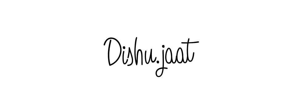 The best way (Angelique-Rose-font-FFP) to make a short signature is to pick only two or three words in your name. The name Dishu.jaat include a total of six letters. For converting this name. Dishu.jaat signature style 5 images and pictures png
