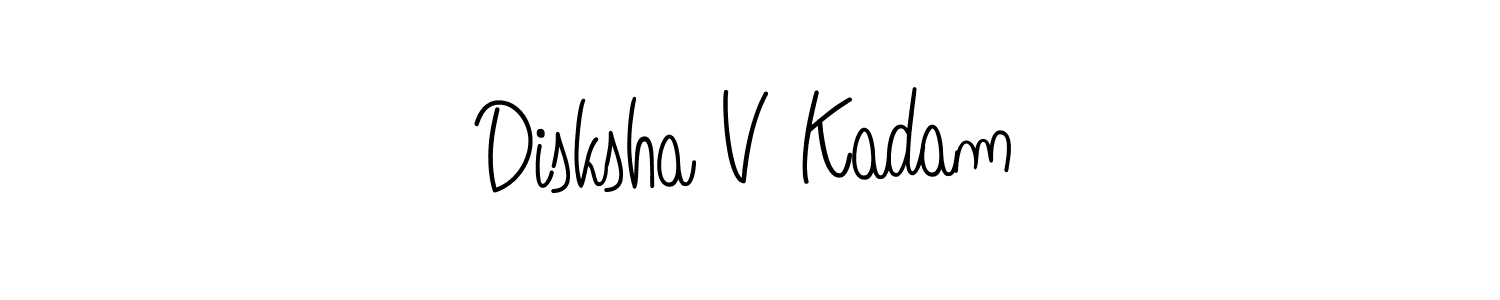 Here are the top 10 professional signature styles for the name Disksha V Kadam. These are the best autograph styles you can use for your name. Disksha V Kadam signature style 5 images and pictures png