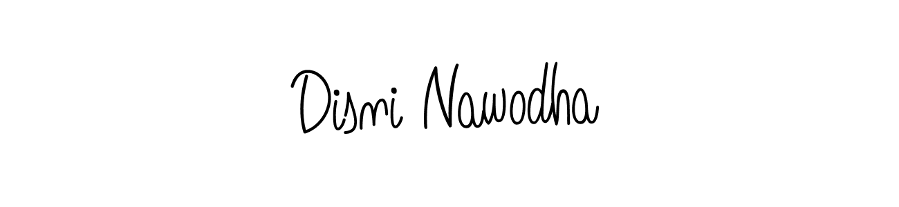 How to make Disni Nawodha signature? Angelique-Rose-font-FFP is a professional autograph style. Create handwritten signature for Disni Nawodha name. Disni Nawodha signature style 5 images and pictures png