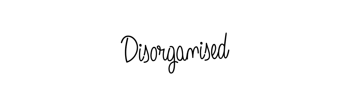 How to Draw Disorganised signature style? Angelique-Rose-font-FFP is a latest design signature styles for name Disorganised. Disorganised signature style 5 images and pictures png