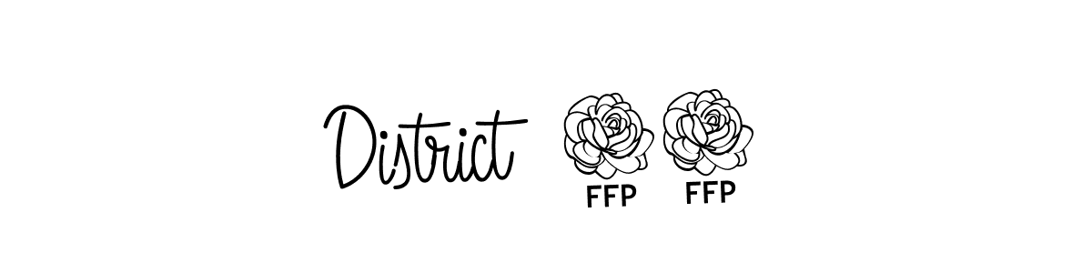 District  42 stylish signature style. Best Handwritten Sign (Angelique-Rose-font-FFP) for my name. Handwritten Signature Collection Ideas for my name District  42. District  42 signature style 5 images and pictures png