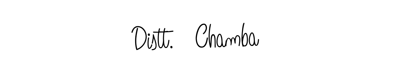 Create a beautiful signature design for name Distt.   Chamba. With this signature (Angelique-Rose-font-FFP) fonts, you can make a handwritten signature for free. Distt.   Chamba signature style 5 images and pictures png