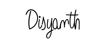 Create an unforgettable impression when signing with Disyanth name styled in Angelique-Rose-font-FFP typography. 100% free online generator. Disyanth signature style 5 images and pictures png
