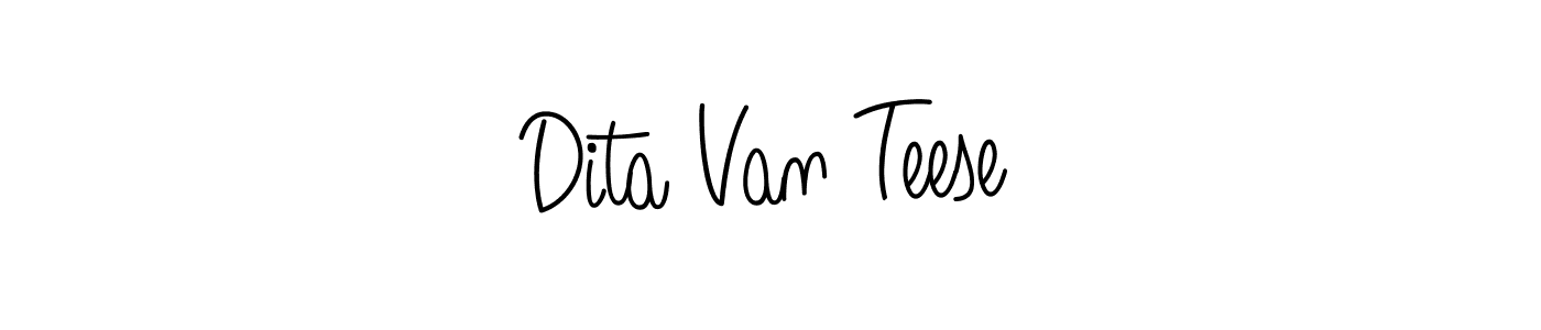 How to Draw Dita Van Teese signature style? Angelique-Rose-font-FFP is a latest design signature styles for name Dita Van Teese. Dita Van Teese signature style 5 images and pictures png