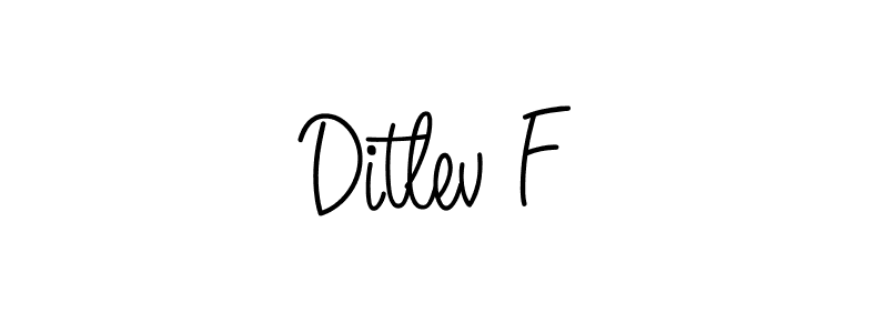 It looks lik you need a new signature style for name Ditlev F. Design unique handwritten (Angelique-Rose-font-FFP) signature with our free signature maker in just a few clicks. Ditlev F signature style 5 images and pictures png