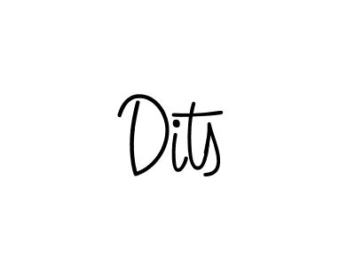 Also we have Dits name is the best signature style. Create professional handwritten signature collection using Angelique-Rose-font-FFP autograph style. Dits signature style 5 images and pictures png