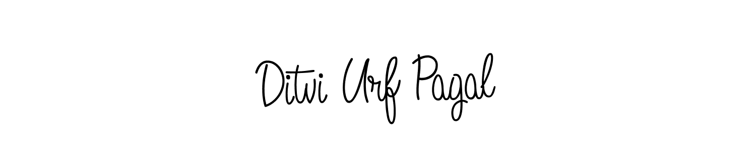 Also You can easily find your signature by using the search form. We will create Ditvi Urf Pagal name handwritten signature images for you free of cost using Angelique-Rose-font-FFP sign style. Ditvi Urf Pagal signature style 5 images and pictures png