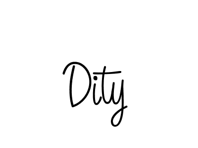 Dity stylish signature style. Best Handwritten Sign (Angelique-Rose-font-FFP) for my name. Handwritten Signature Collection Ideas for my name Dity. Dity signature style 5 images and pictures png