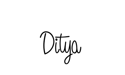 The best way (Angelique-Rose-font-FFP) to make a short signature is to pick only two or three words in your name. The name Ditya include a total of six letters. For converting this name. Ditya signature style 5 images and pictures png
