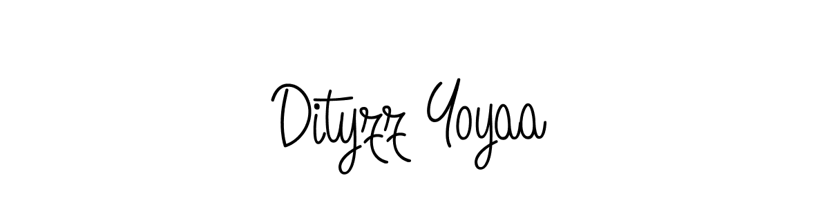 Angelique-Rose-font-FFP is a professional signature style that is perfect for those who want to add a touch of class to their signature. It is also a great choice for those who want to make their signature more unique. Get Dityzz Yoyaa name to fancy signature for free. Dityzz Yoyaa signature style 5 images and pictures png