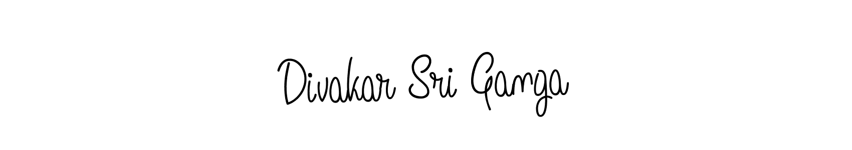 Create a beautiful signature design for name Divakar Sri Ganga. With this signature (Angelique-Rose-font-FFP) fonts, you can make a handwritten signature for free. Divakar Sri Ganga signature style 5 images and pictures png