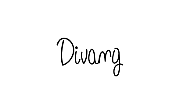 Design your own signature with our free online signature maker. With this signature software, you can create a handwritten (Angelique-Rose-font-FFP) signature for name Divang. Divang signature style 5 images and pictures png