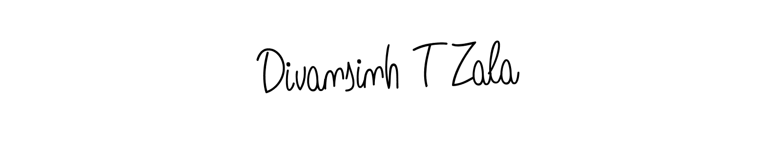 You can use this online signature creator to create a handwritten signature for the name Divansinh T Zala. This is the best online autograph maker. Divansinh T Zala signature style 5 images and pictures png