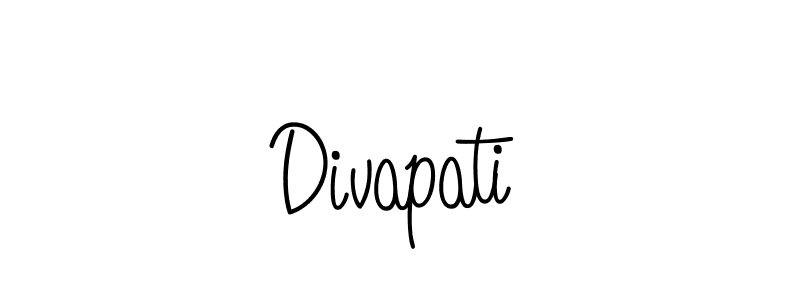 You should practise on your own different ways (Angelique-Rose-font-FFP) to write your name (Divapati) in signature. don't let someone else do it for you. Divapati signature style 5 images and pictures png