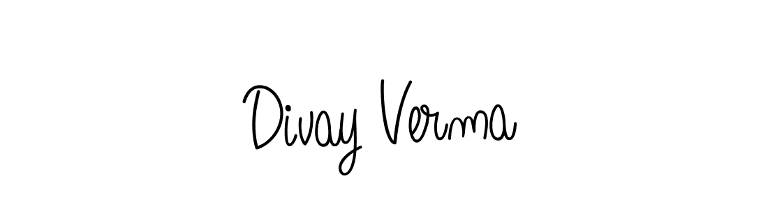 How to make Divay Verma signature? Angelique-Rose-font-FFP is a professional autograph style. Create handwritten signature for Divay Verma name. Divay Verma signature style 5 images and pictures png
