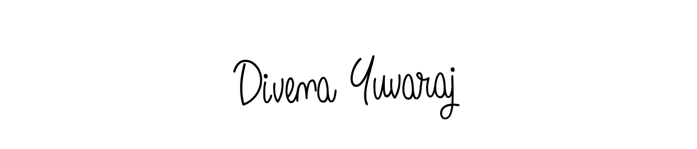 This is the best signature style for the Divena Yuvaraj name. Also you like these signature font (Angelique-Rose-font-FFP). Mix name signature. Divena Yuvaraj signature style 5 images and pictures png