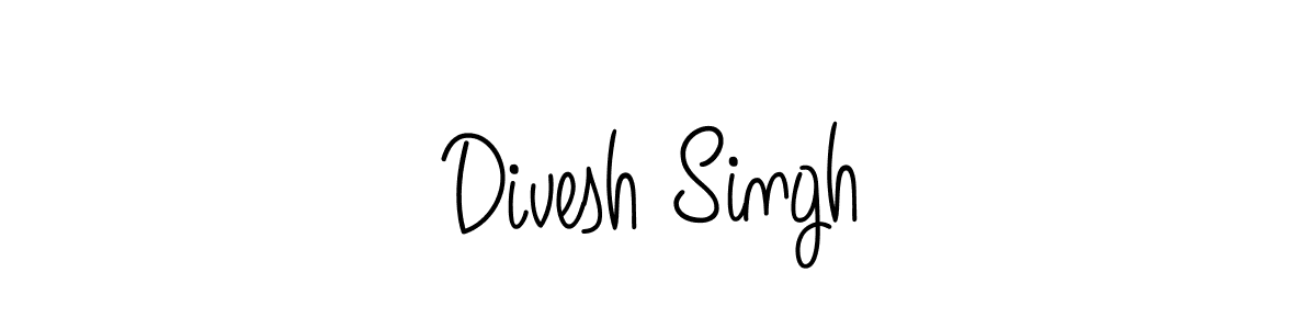 Best and Professional Signature Style for Divesh Singh. Angelique-Rose-font-FFP Best Signature Style Collection. Divesh Singh signature style 5 images and pictures png