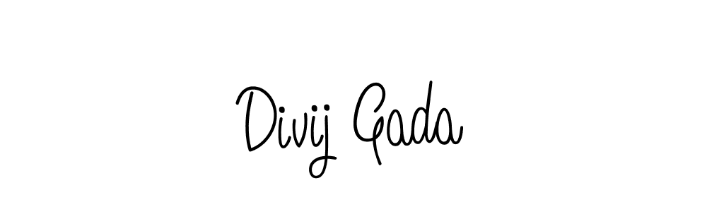 How to make Divij Gada signature? Angelique-Rose-font-FFP is a professional autograph style. Create handwritten signature for Divij Gada name. Divij Gada signature style 5 images and pictures png
