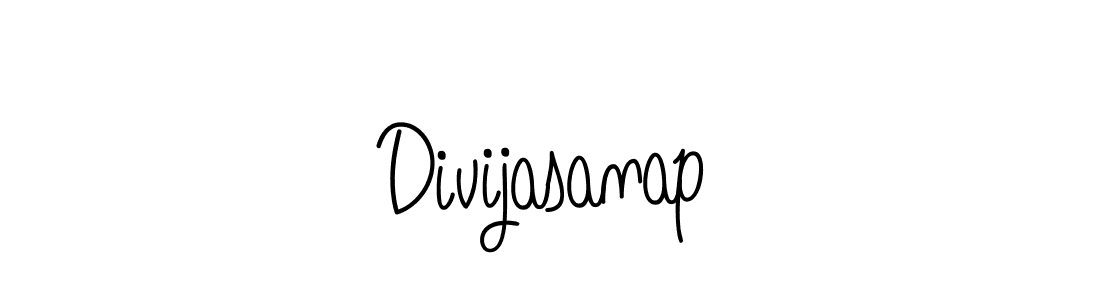 Make a beautiful signature design for name Divijasanap. With this signature (Angelique-Rose-font-FFP) style, you can create a handwritten signature for free. Divijasanap signature style 5 images and pictures png