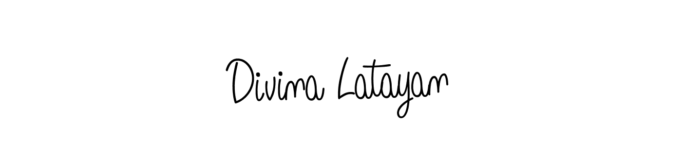 Once you've used our free online signature maker to create your best signature Angelique-Rose-font-FFP style, it's time to enjoy all of the benefits that Divina Latayan name signing documents. Divina Latayan signature style 5 images and pictures png