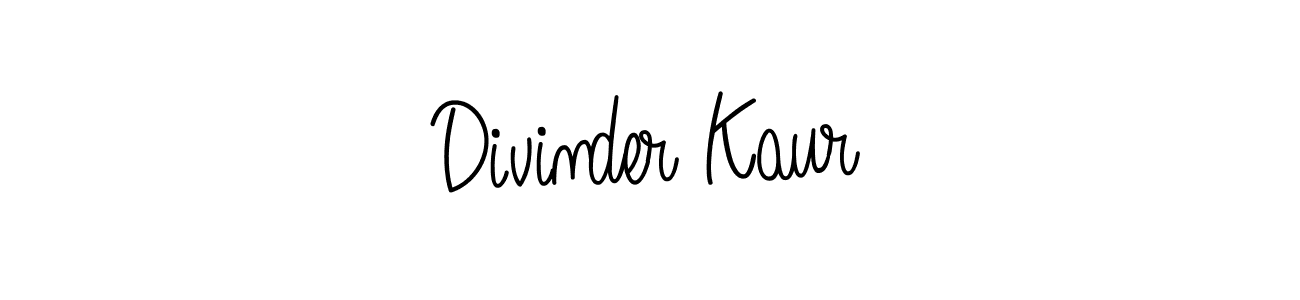 Check out images of Autograph of Divinder Kaur name. Actor Divinder Kaur Signature Style. Angelique-Rose-font-FFP is a professional sign style online. Divinder Kaur signature style 5 images and pictures png