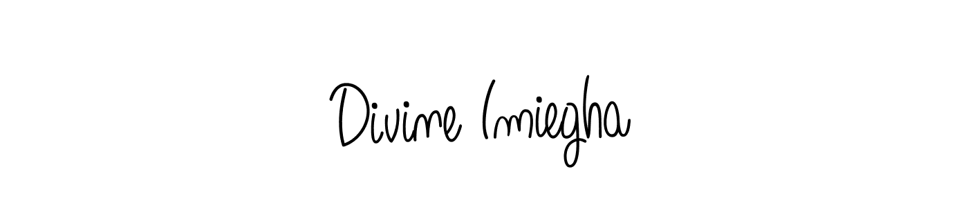 Similarly Angelique-Rose-font-FFP is the best handwritten signature design. Signature creator online .You can use it as an online autograph creator for name Divine Imiegha. Divine Imiegha signature style 5 images and pictures png
