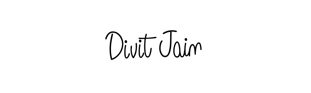 if you are searching for the best signature style for your name Divit Jain. so please give up your signature search. here we have designed multiple signature styles  using Angelique-Rose-font-FFP. Divit Jain signature style 5 images and pictures png