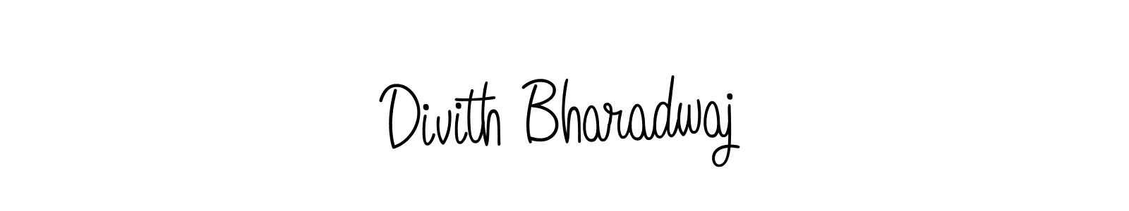 How to Draw Divith Bharadwaj signature style? Angelique-Rose-font-FFP is a latest design signature styles for name Divith Bharadwaj. Divith Bharadwaj signature style 5 images and pictures png