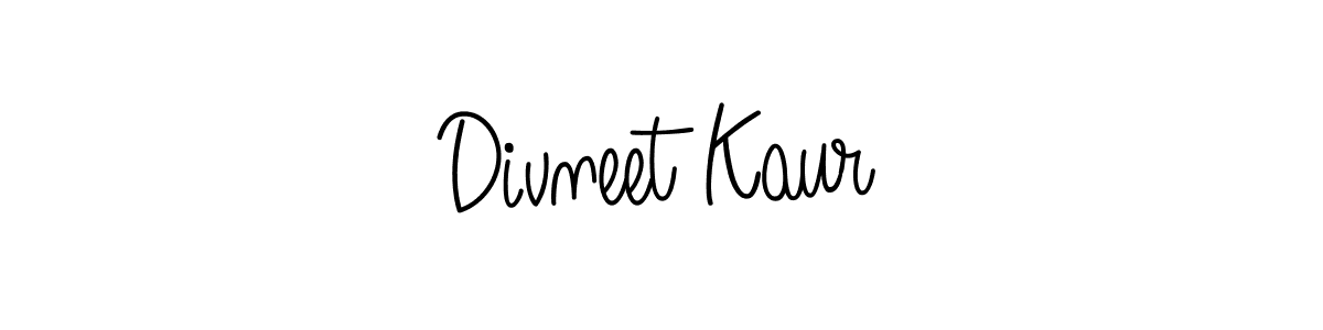 Angelique-Rose-font-FFP is a professional signature style that is perfect for those who want to add a touch of class to their signature. It is also a great choice for those who want to make their signature more unique. Get Divneet Kaur name to fancy signature for free. Divneet Kaur signature style 5 images and pictures png
