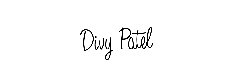 Best and Professional Signature Style for Divy Patel. Angelique-Rose-font-FFP Best Signature Style Collection. Divy Patel signature style 5 images and pictures png