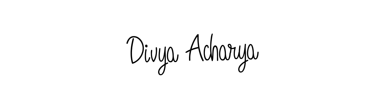 Similarly Angelique-Rose-font-FFP is the best handwritten signature design. Signature creator online .You can use it as an online autograph creator for name Divya Acharya. Divya Acharya signature style 5 images and pictures png