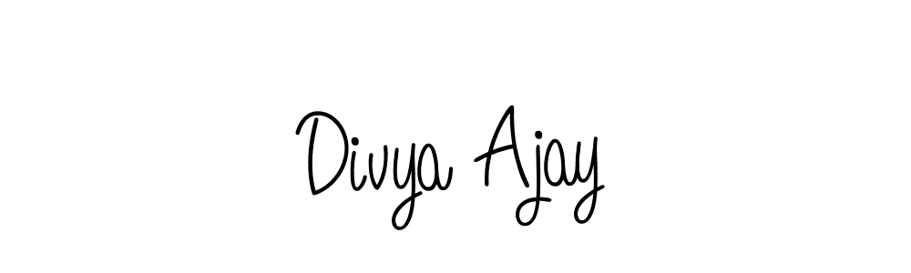 Create a beautiful signature design for name Divya Ajay. With this signature (Angelique-Rose-font-FFP) fonts, you can make a handwritten signature for free. Divya Ajay signature style 5 images and pictures png