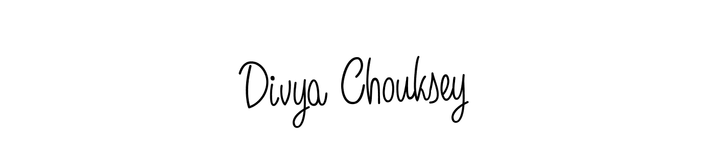 Make a beautiful signature design for name Divya Chouksey. Use this online signature maker to create a handwritten signature for free. Divya Chouksey signature style 5 images and pictures png
