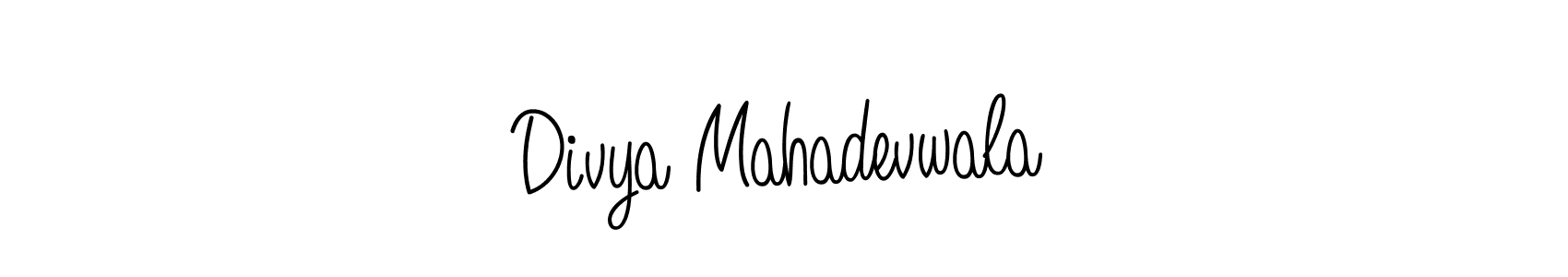 Make a beautiful signature design for name Divya Mahadevwala. Use this online signature maker to create a handwritten signature for free. Divya Mahadevwala signature style 5 images and pictures png