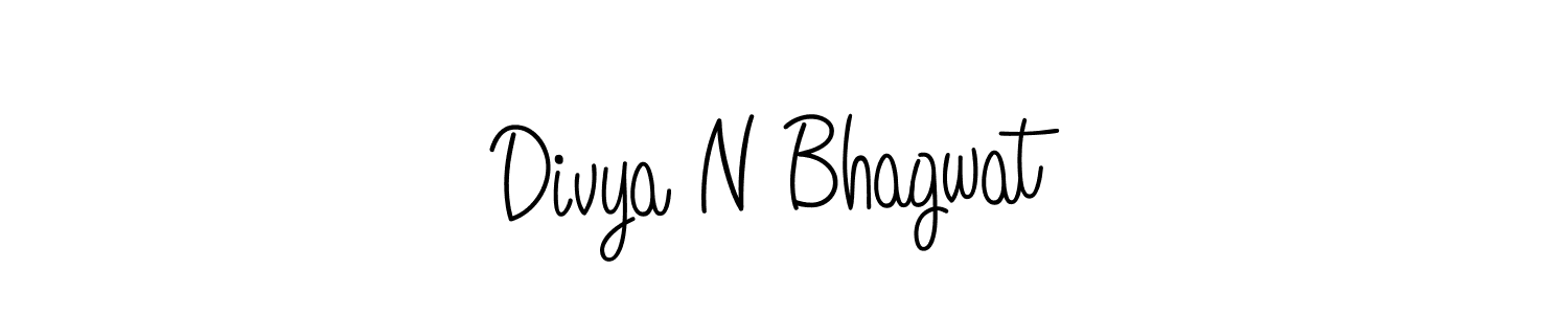 You should practise on your own different ways (Angelique-Rose-font-FFP) to write your name (Divya N Bhagwat) in signature. don't let someone else do it for you. Divya N Bhagwat signature style 5 images and pictures png