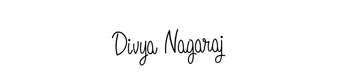 How to make Divya Nagaraj name signature. Use Angelique-Rose-font-FFP style for creating short signs online. This is the latest handwritten sign. Divya Nagaraj signature style 5 images and pictures png